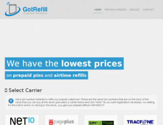 gotrefill.com screenshot