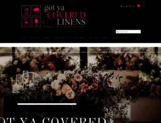 gotyacoveredlinens.com screenshot