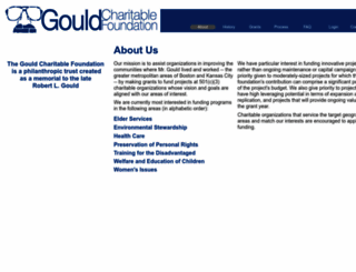 gouldgiving.org screenshot