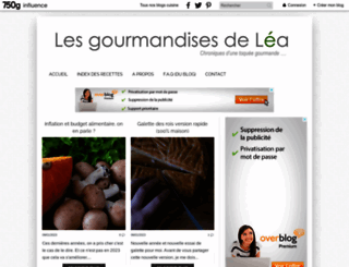 gourmandises2lea.com screenshot