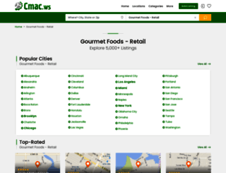 gourmet-food-retailers.cmac.ws screenshot