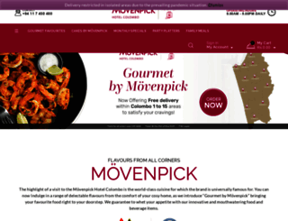 gourmet.movenpickcolombo.com screenshot