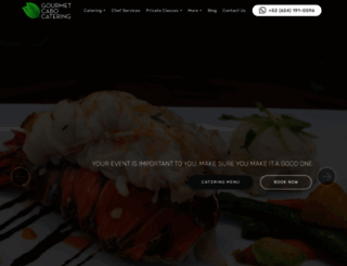 gourmetcabocatering.com screenshot