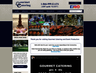 gourmetcatering.com screenshot