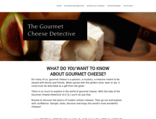 gourmetcheesedetective.com screenshot