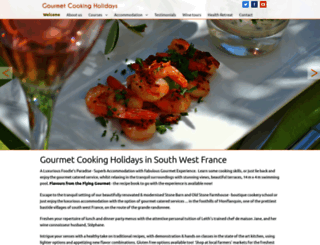 gourmetcookingholidays.com screenshot