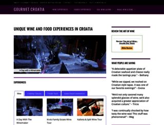 gourmetcroatia.com screenshot