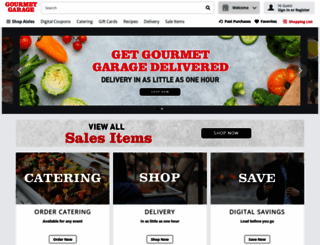 gourmetgarage.com screenshot