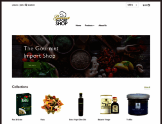 gourmetimportshop.com screenshot