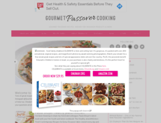 gourmetpassovercooking.com screenshot