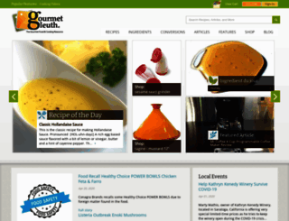 gourmetsleuth.com screenshot