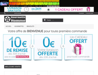 gourmette-homme.boostersite.com screenshot