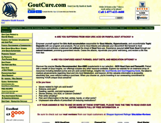 goutcure.com screenshot