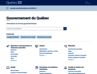 gouv.qc.ca screenshot