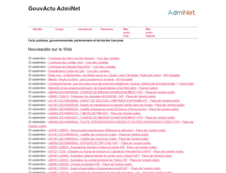 gouvactu.adminet.fr screenshot