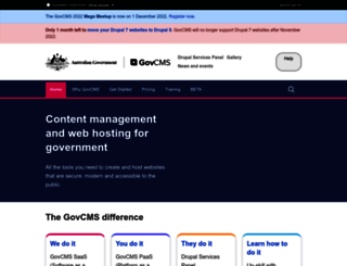 govcms.gov.au screenshot
