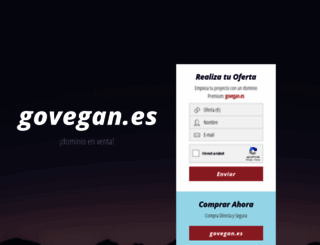 govegan.es screenshot