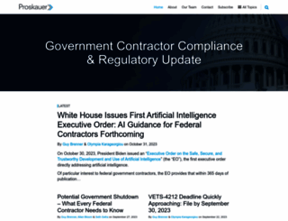 governmentcontractorcomplianceupdate.com screenshot