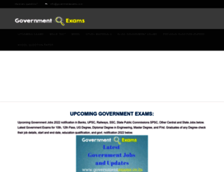 governmentexams.co.in screenshot