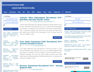 governmentexamsindia.com screenshot
