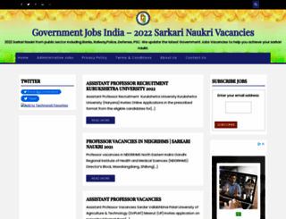 governmentjobsindia.net screenshot