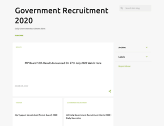 governmentrecruitments.blogspot.in screenshot