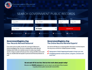 governmentregistry.org screenshot
