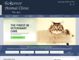 governoranimalclinic.com screenshot