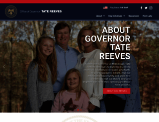 governorreeves.ms.gov screenshot