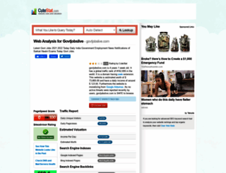 govtjobslive.com.cutestat.com screenshot