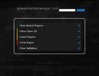 gowebrachanasagar.com screenshot