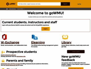 gowmu.wmich.edu screenshot