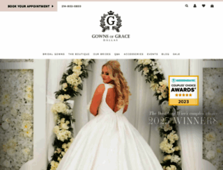 gownsofgracebridal.com screenshot