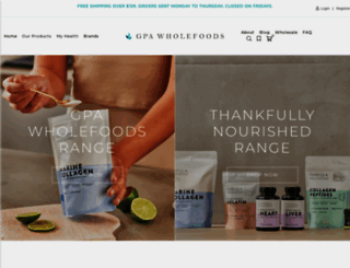 gpawholefoods.com.au screenshot