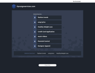 gpcargoservices.com screenshot