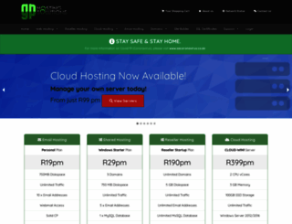 gphosting.co.za screenshot