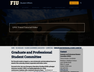 gpsc.fiu.edu screenshot