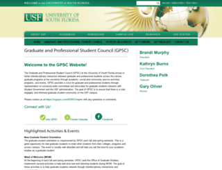 gpsc.usf.edu screenshot