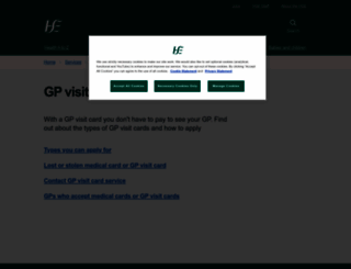 gpvisitcard.ie screenshot