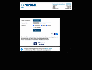 gpx2kml.com screenshot