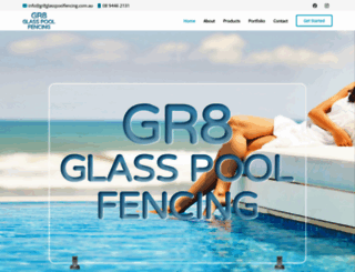 gr8glasspoolfencing.com.au screenshot