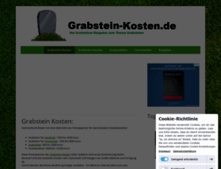 grabstein-kosten.de screenshot