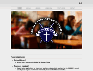 gracechristianschool-sa.com screenshot