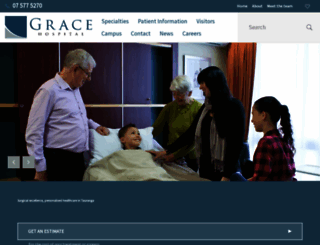 gracehospital.co.nz screenshot