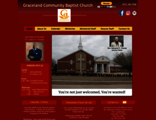gracelandcbc.org screenshot