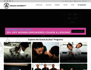 gracieuniversity.com screenshot