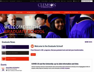grad.clemson.edu screenshot
