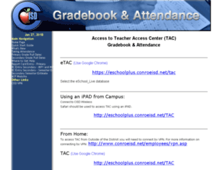 gradebook.conroeisd.net screenshot