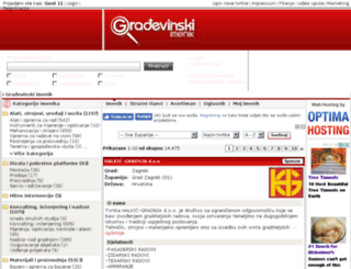 gradevinski-imenik.net screenshot