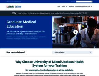 graduate.jacksonhealth.org screenshot